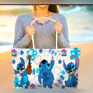 Stitch Themed Tote Bag - Multicolor